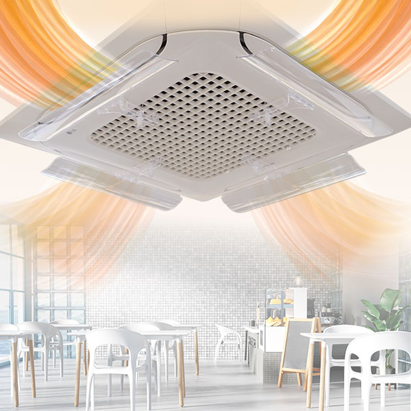 윈드코어 시스템 히터 에어컨 냉온풍 바람막이 무타공 천장형 가드 가림막 날개 무접착