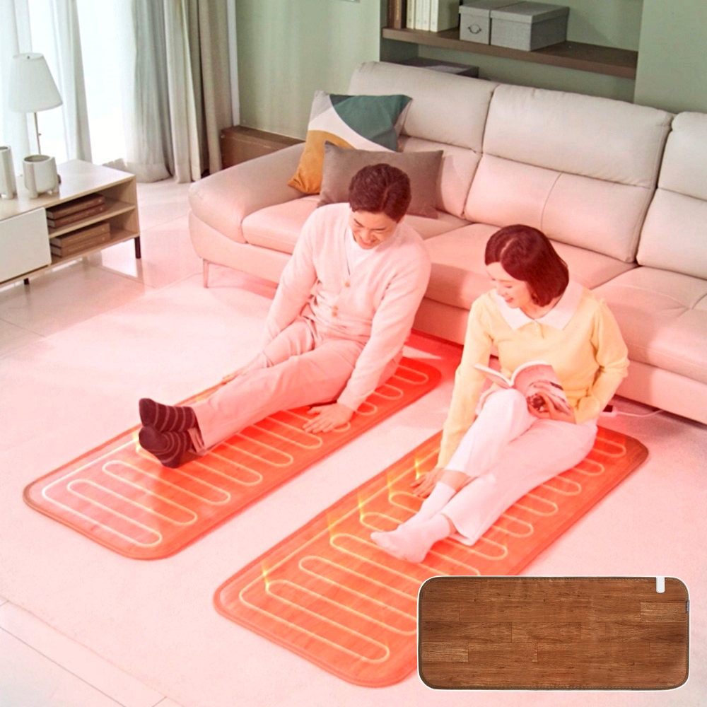 일월 카본 원목마루 매트 1세트 원적외선 미끄럼방지 자동전원차단 카페트매트