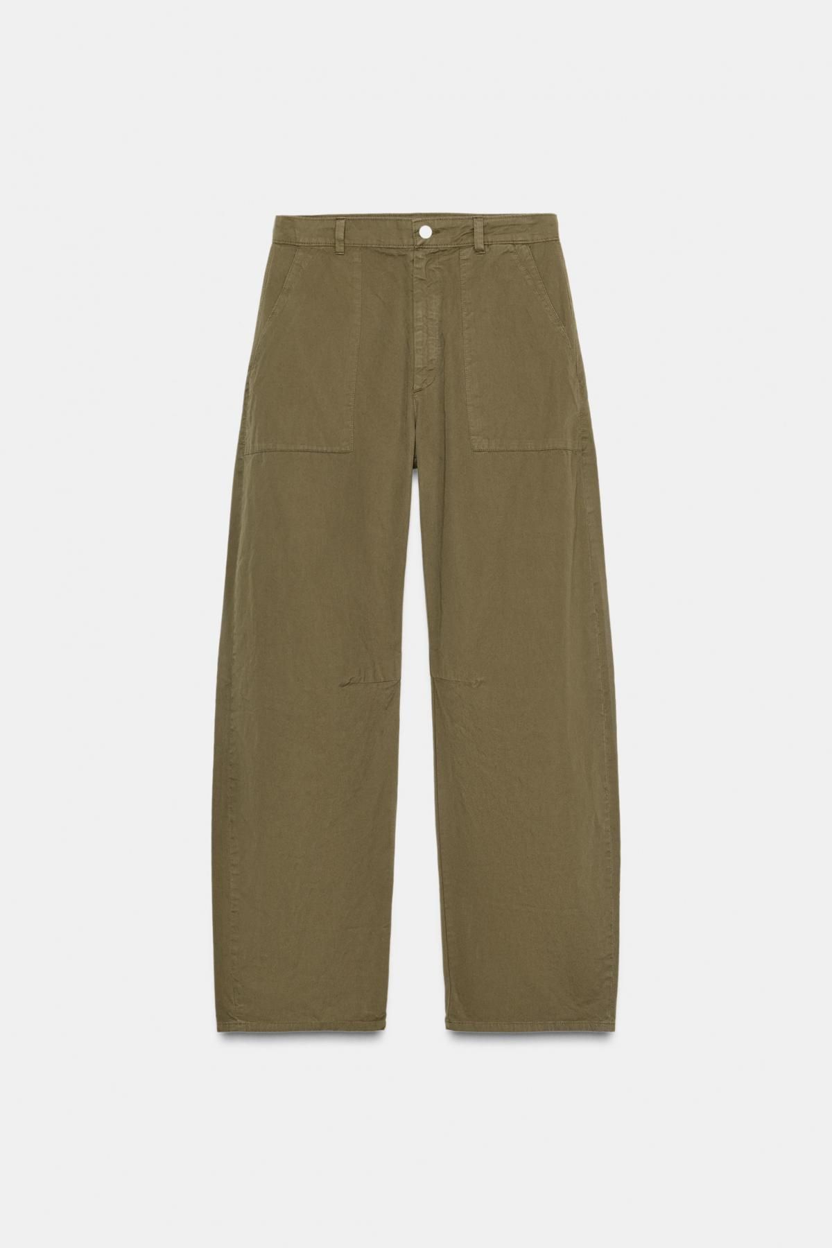 자라 카고 루즈핏 미드웨이스트 벌룬 팬츠 5575/242 KHAKI - 메인 이미지