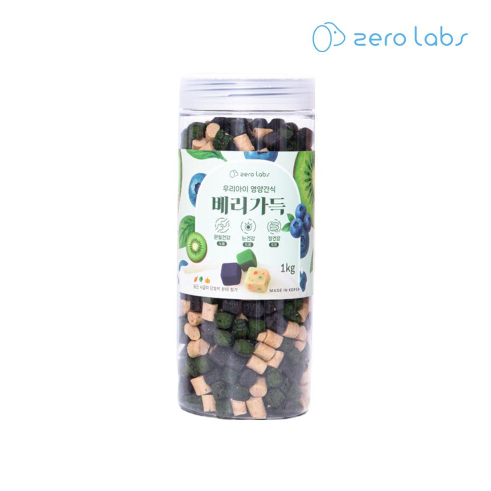 제로랩스 강아지 간식 대용량 반려견 건강 영양 트릿 져키 베리가득 1kg 이미지 8