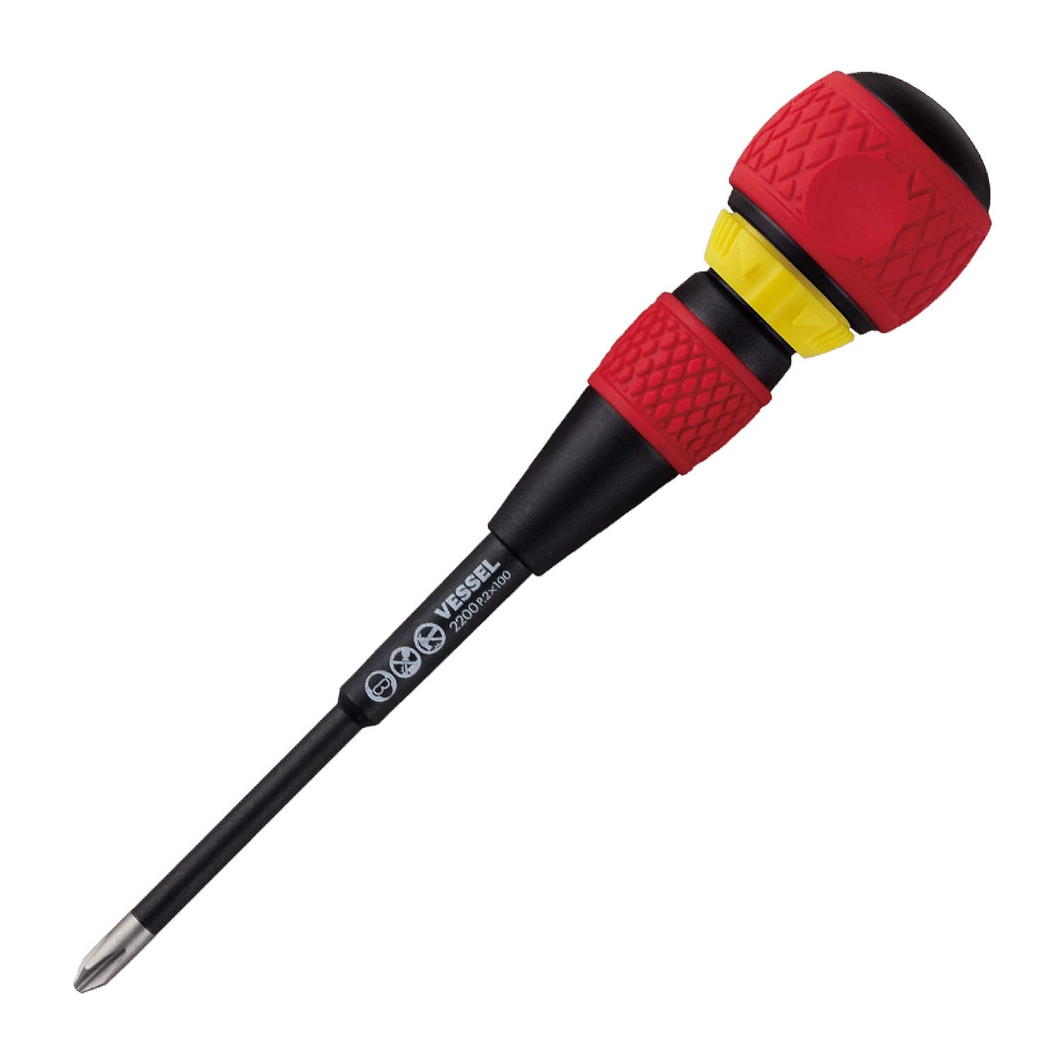 베셀 전공 라쳇드라이버 십자드라이버 2x100mm(+) - 상세 이미지 3