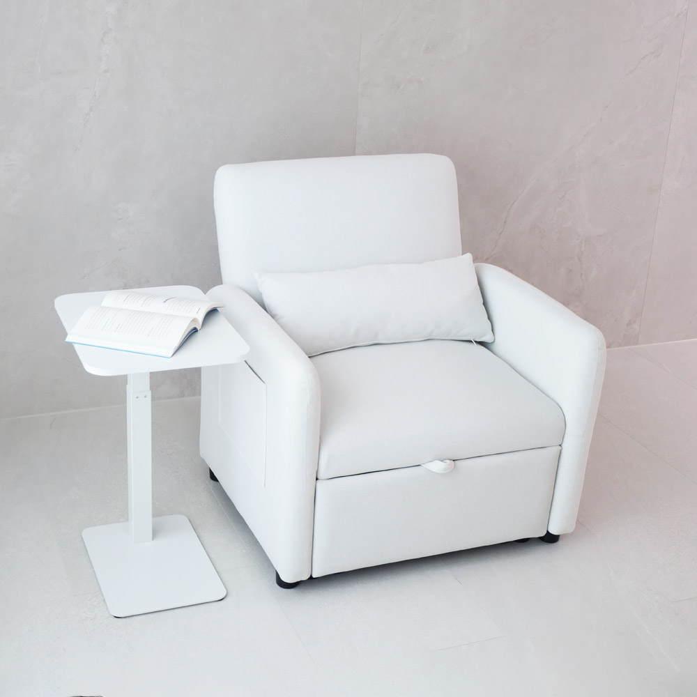 일루일루 몽글 소파베드 1인용 확장 폴딩형 침대 쇼파 겸용 각도조절 자취방 원룸 생활방수 패브릭