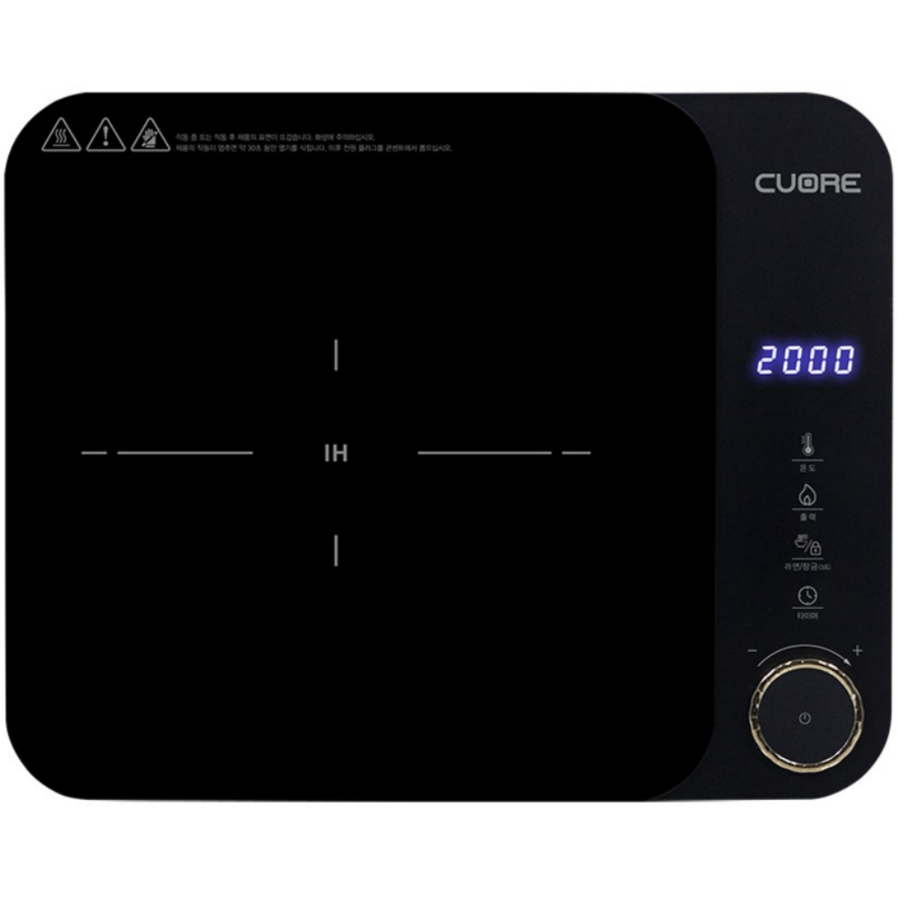 까르페 1구 다이얼 인덕션 휴대용 미니 1인 용 IH 전기 레인지 코스트코 여행용 렌지