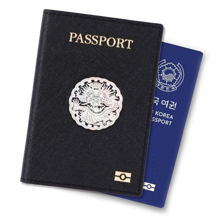 곤룡포 나전 사피아노 소가죽 여권지갑 RFID 차단 해킹방지 여권케이스 - 상품 이미지