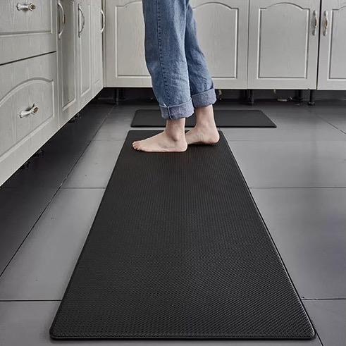 우루 주방 발매트 특대형 PVC 방수 발판 150x45 미끄럼방지 메모리폼 쿠션