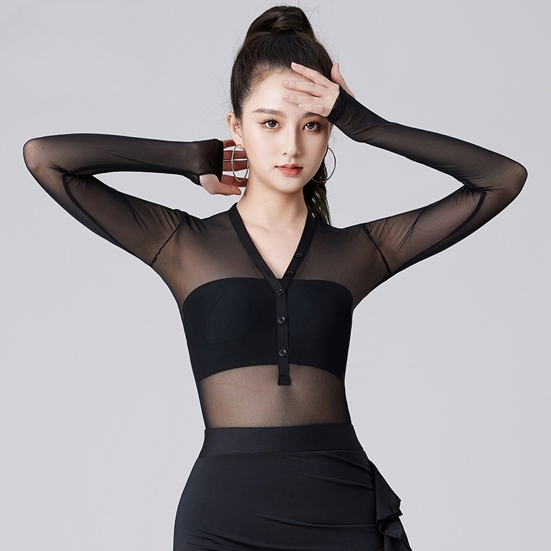 방송댄스복 줌바 라틴댄스 호피 라인 간지나는댄스걸 방송댄스의상 여름 여성 에어로빅 무대의상 - 상세 이미지 3