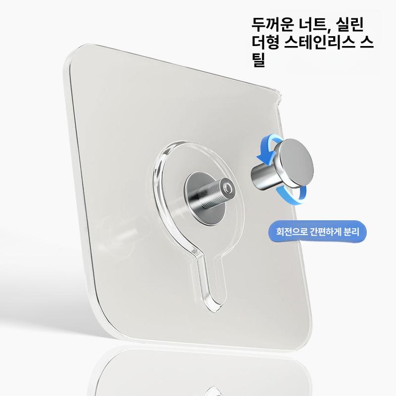 무타공 초강력 접착 후크 벽걸이 방수 하중지지 스티커행거 4개 세트 - 상세 이미지 3