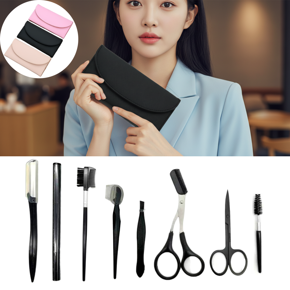 리오렌 눈썹칼 여자 남자 눈썹정리 관리 세트 도구 8종 - 상품 이미지