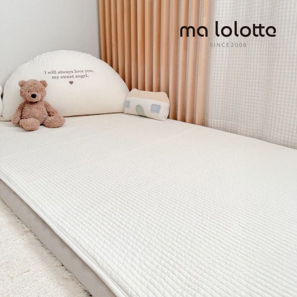 마롤로뜨 아기 침대패드 슈퍼싱글 쿠시노 100수 순면 누빔 이불패드 신생아 유아 SS