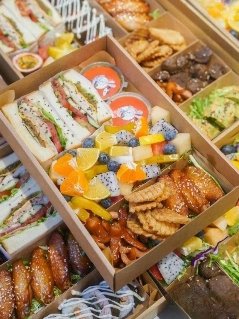 일회용 피크닉 종이상자 종이도시락 테이크아웃 김밥팩 캠핑용 김밥포장 용기 종이 500ml 사각 볼+크래프트 10세트 사진 참조 - 상세 이미지 2