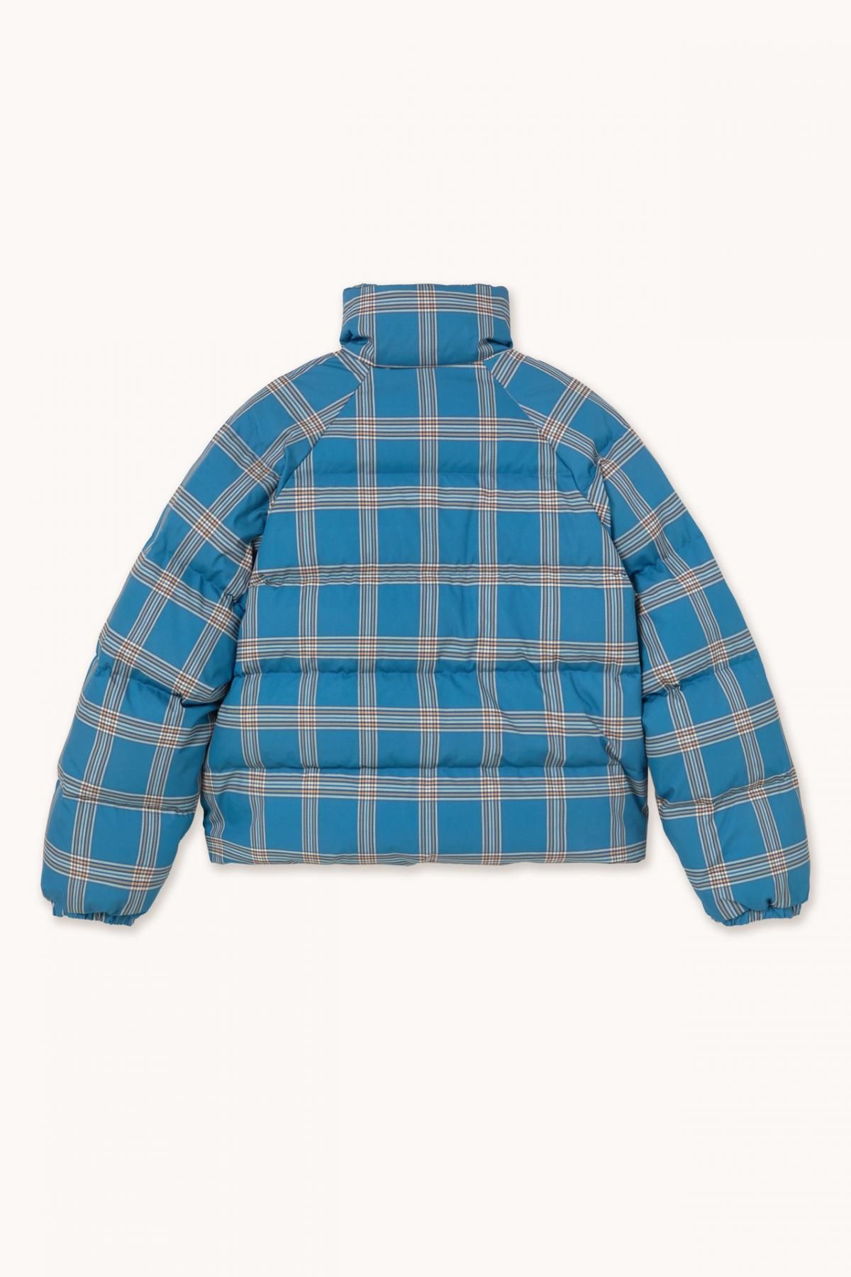 타이니코튼 체크 패턴 크롭 패딩 재킷 라이트 페트롤 블루 AW25-758-S40 ONE COLOR - 상세 이미지 2