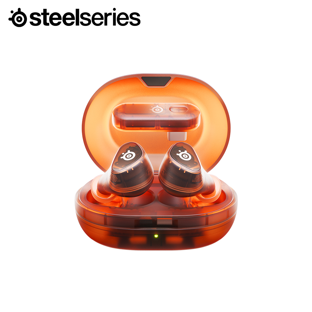 스틸시리즈 Arctis Gamebuds 무선 게이밍 이어폰 오렌지 제품 이미지