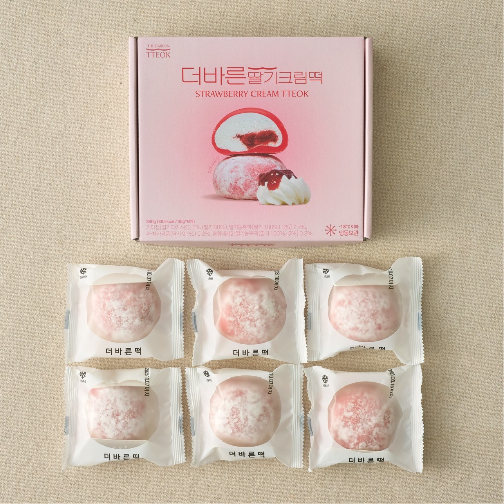 더바른 상큼 크림떡 2종 (복숭아요거트, 딸기) 이미지 7