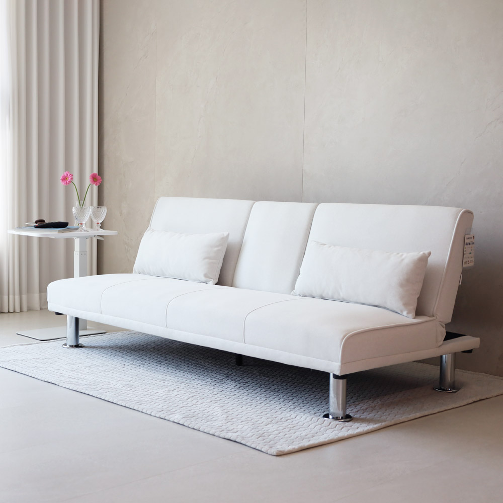 일루일루 우리 소파베드 3인용 침대겸용 홈바 컵홀더 접이식 3단조절 폴딩형 생활방수