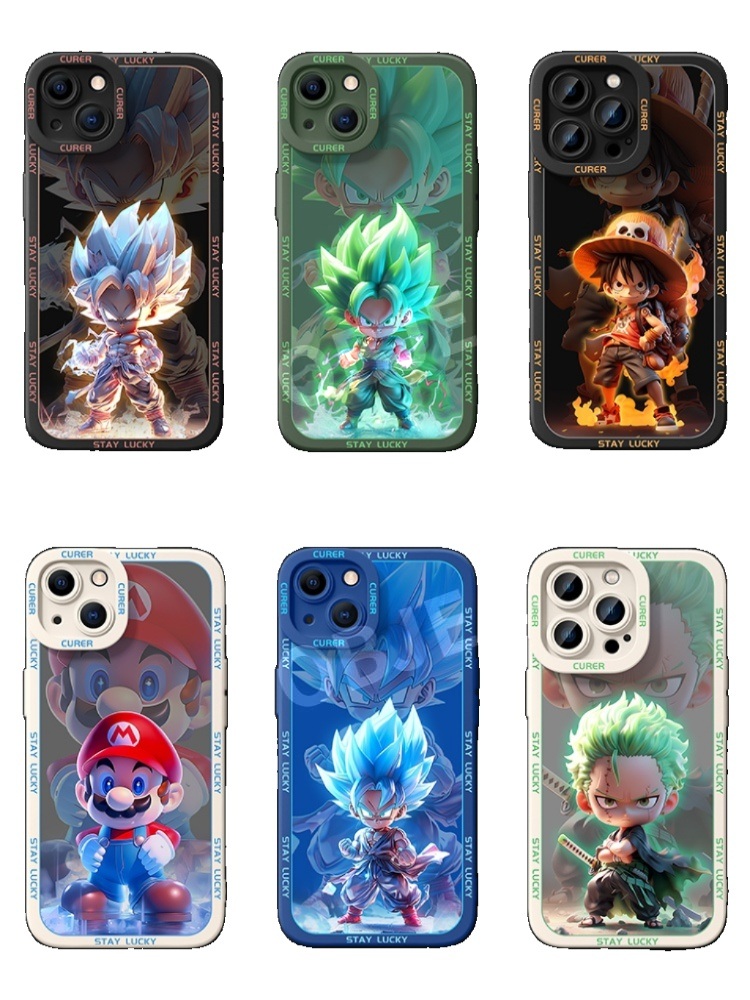 오브제 빛과 그림자 폰 케이스 실리콘 아이폰 범용 범퍼케이스 Apple iPhone 풀커버 - 상세 이미지 4
