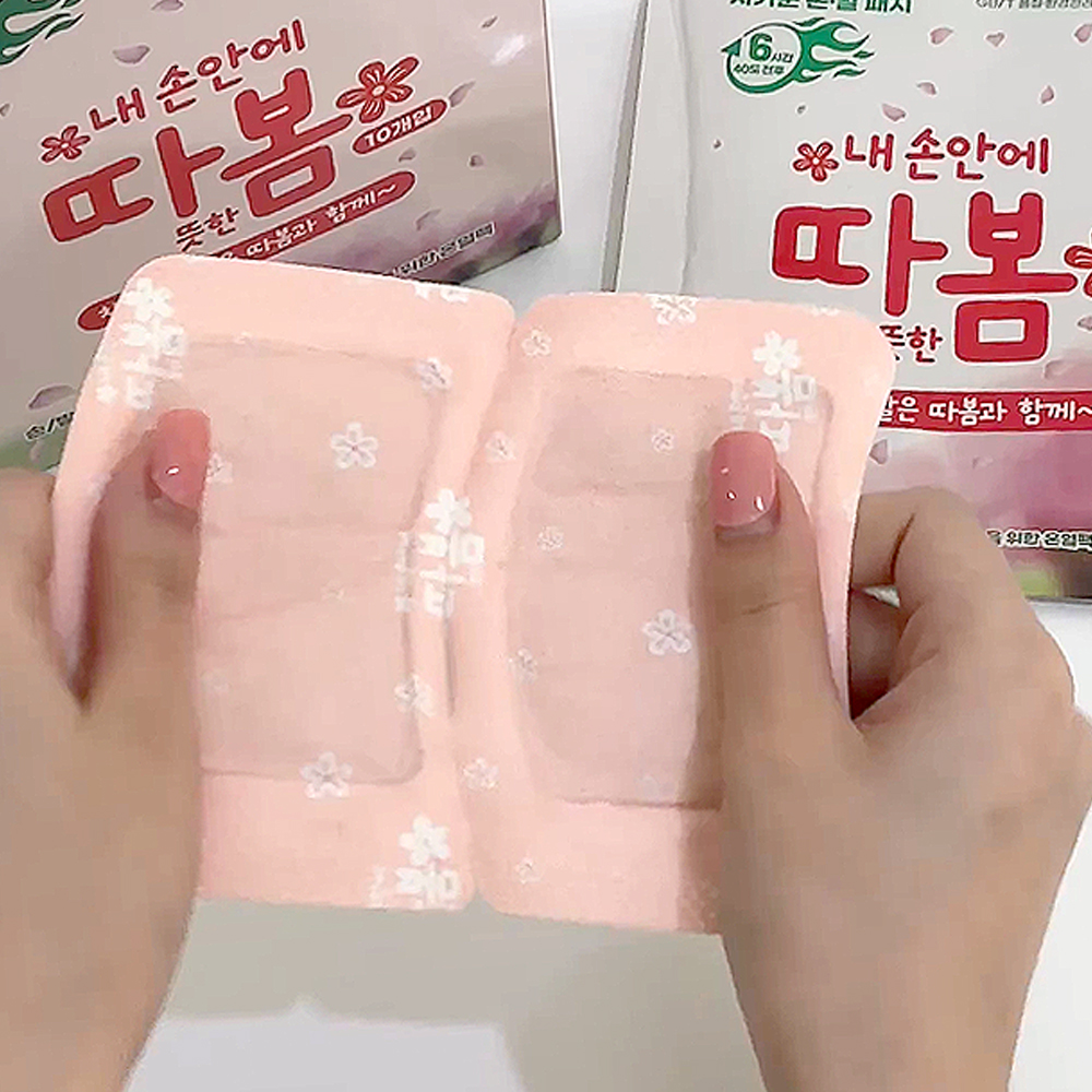 손발 온열 패치 핫팩 10입 1박스 따봄 시린 손 발 워머 숙면 온기플러스 수족냉증 방한용품 밴드형 이미지 6