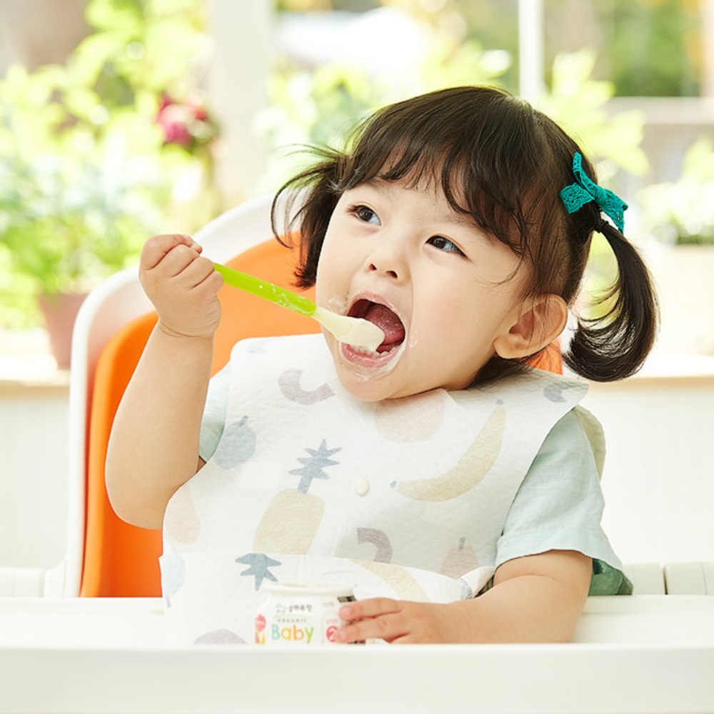 아가짱 일회용 아기 방수 턱받이 100매, 토끼, 1개