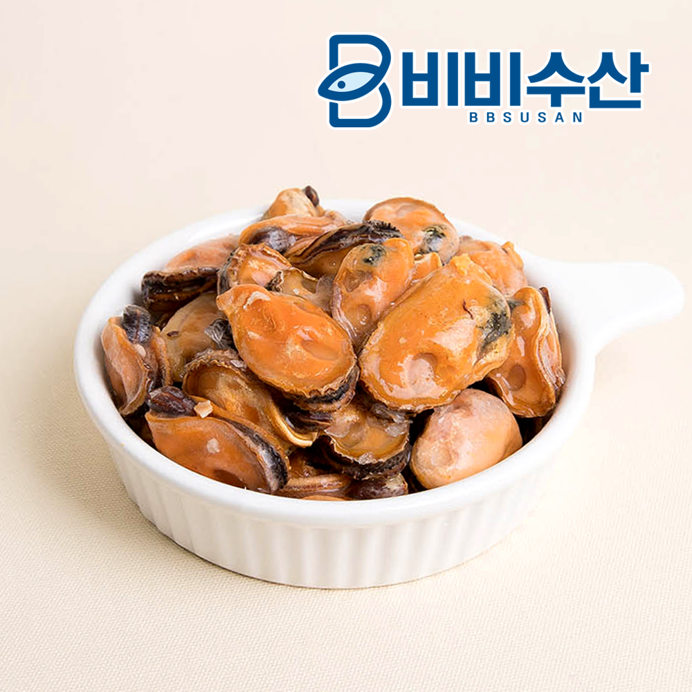 국내산 홍합살 깐 손질 홍합 500g (원물 1.5kg이상) - 상품 이미지
