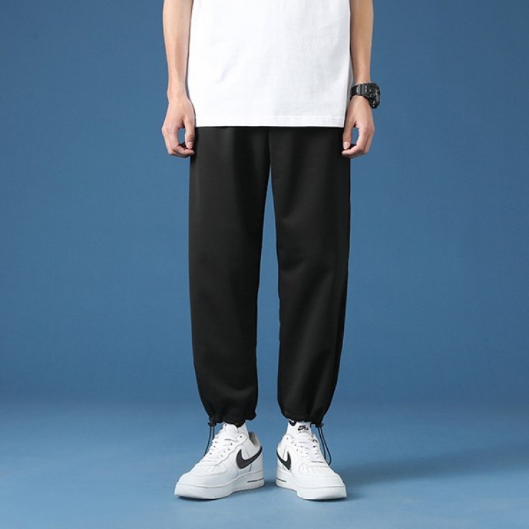 2컬러 허리밴딩 캐주얼 일자 남성 트레이닝 팬츠 IS-PA34 - 상품 이미지