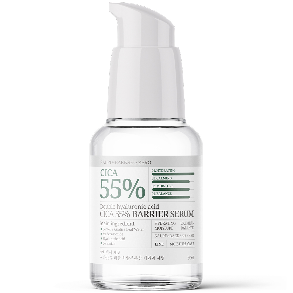 살림백서 제로 시카 55% 더블 히알루론산 세럼 30ml 모공 수분 보습 피부 진정