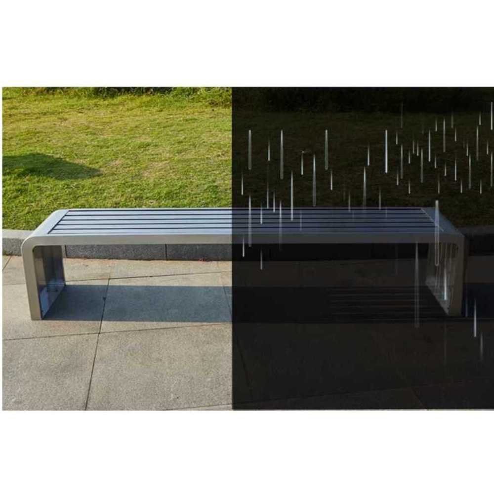 야외용 스테인리스 벤치 내식성 높은 인테리어 의자 A형 120x40x45cm - 상세 이미지 5