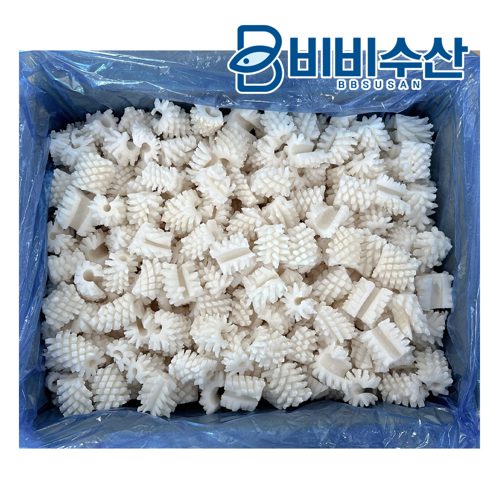 프리미엄 솔방울오징어 9.7kg, 10kg 냉동 손질 오징어 칼집 벌크 업소용 - 상품 이미지
