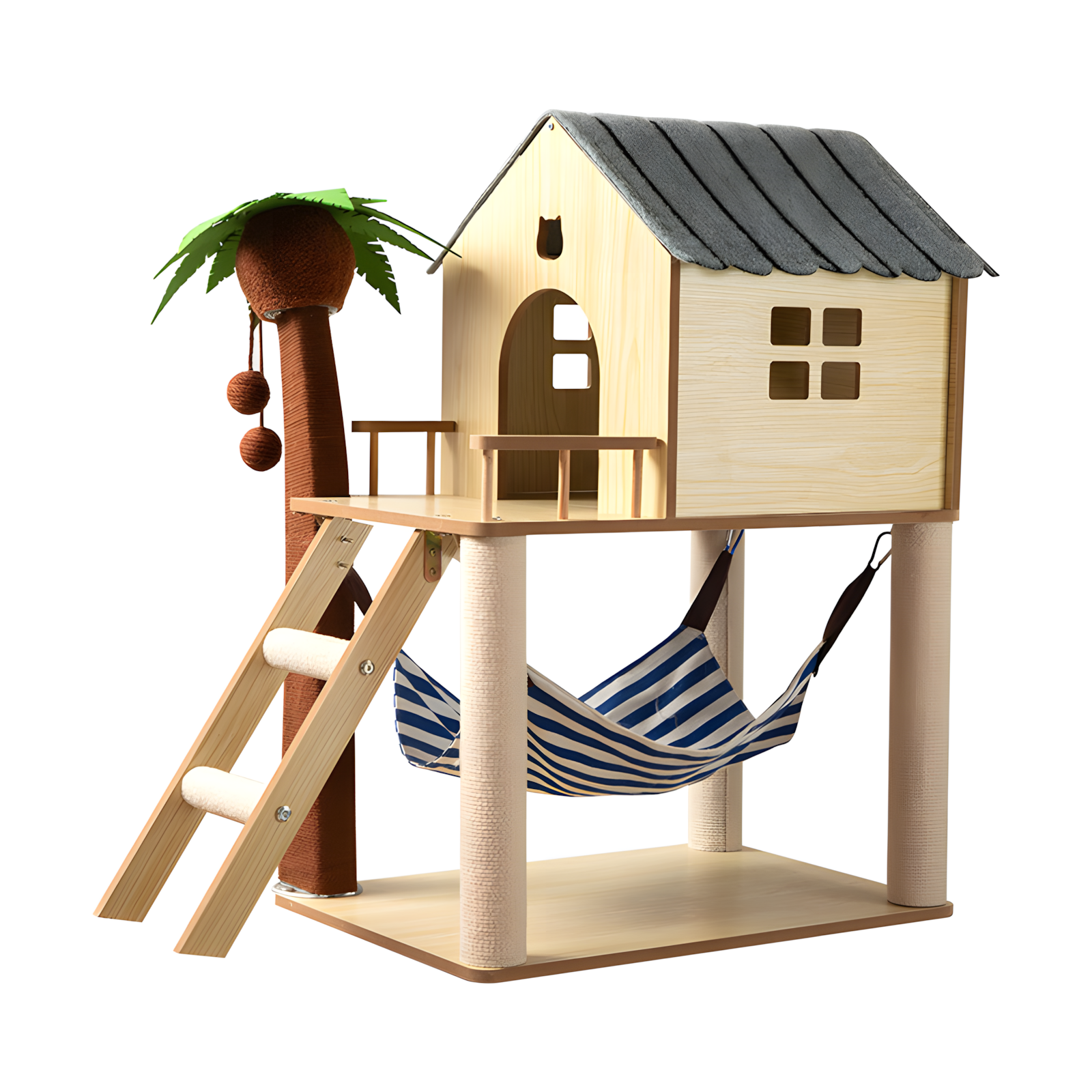 숨숨집 캣타워 낮은 고양이 캣워커 나무 가구 인테리어