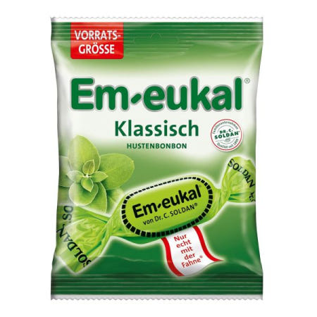 [해외]Em-eukal 엠이유칼 클라시쉬 기침약 슈거 빅백 150g - 유칼립투스 오일과 멘톨이 함유된 클래식으로 매우 특별한 맛을 선사합니다 급 품질 (150g 1개) [B001
