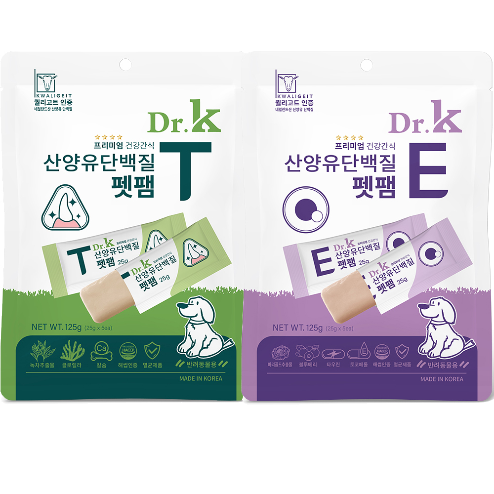 닥터케이 산양유 단백질 펫팸 E (닭가슴살) 2+1 행사 [ T ]치아건강 , [ E ] 눈건강 - 상세 이미지 2