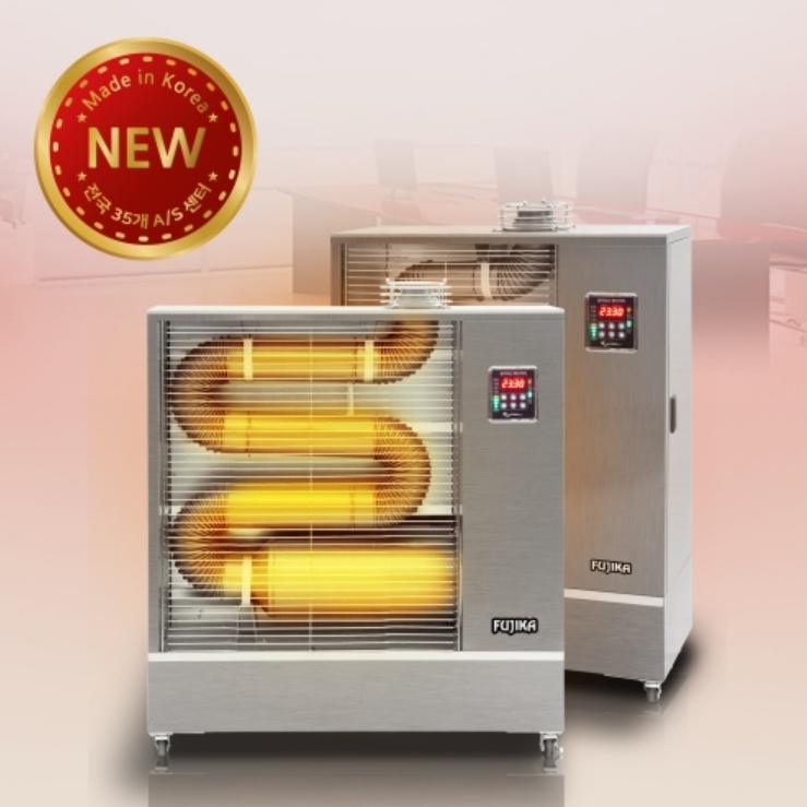 야외 현장 소형돈풍기 원적외선 곱창난로 매장 튜브히터