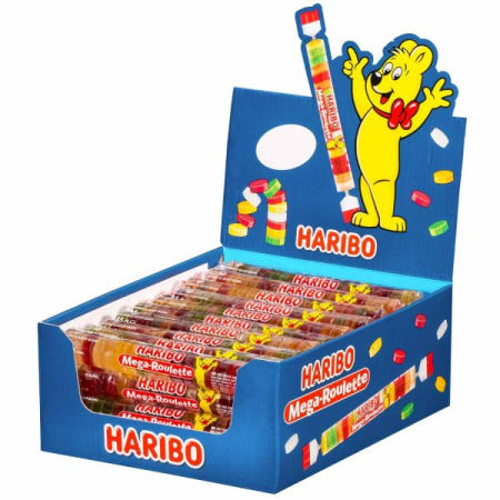 [Besuche den HARIBO-Store][해외]HARIBO 하리보 메가 룰렛 과일껌 롤, 1팩(40 x 45g), 1개입 [B00PFRJ3II]
