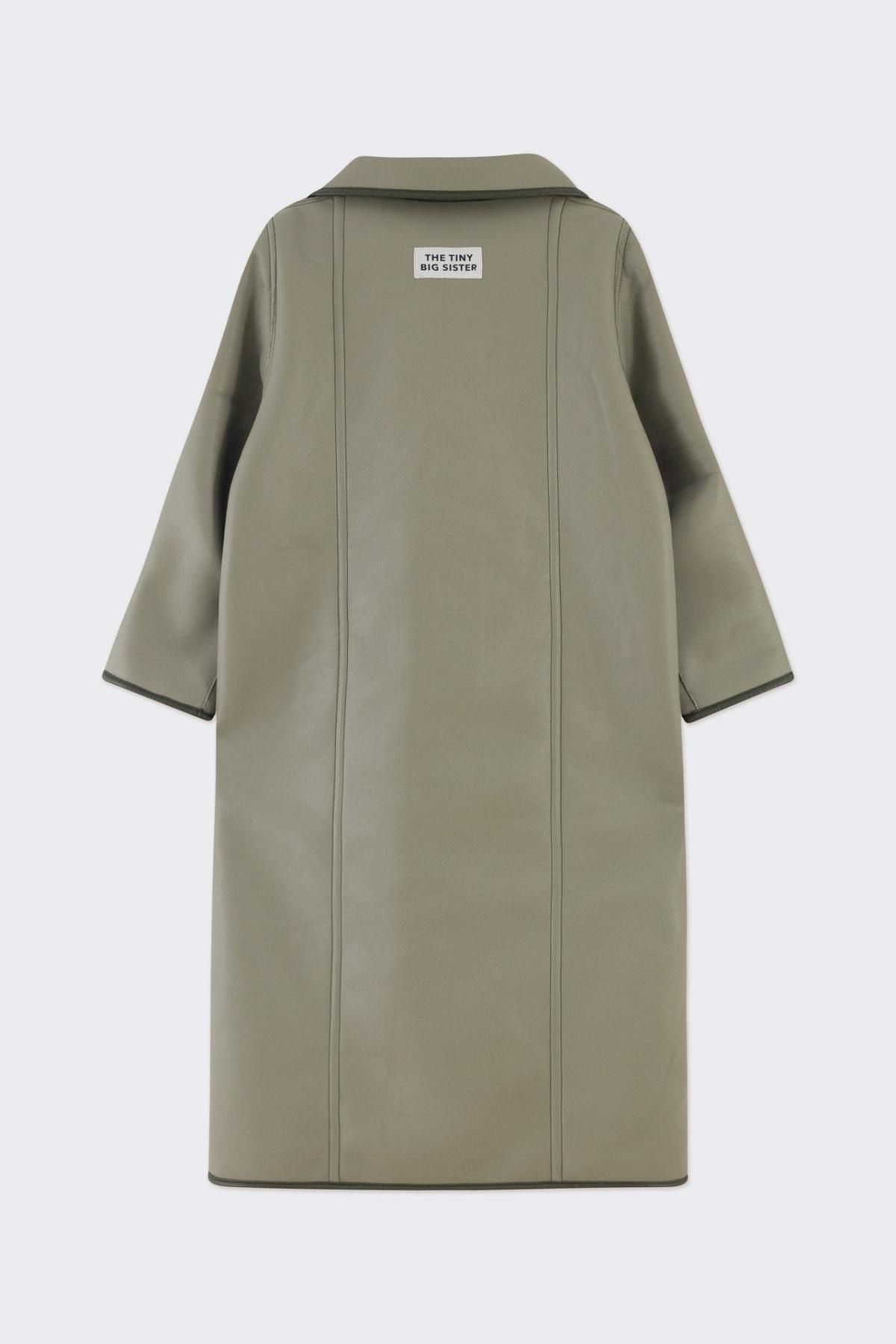 타이니코튼 리버시블 에코퍼 무스탕 롱 코트 AW24-777K12 ONE COLOR - 상세 이미지 4