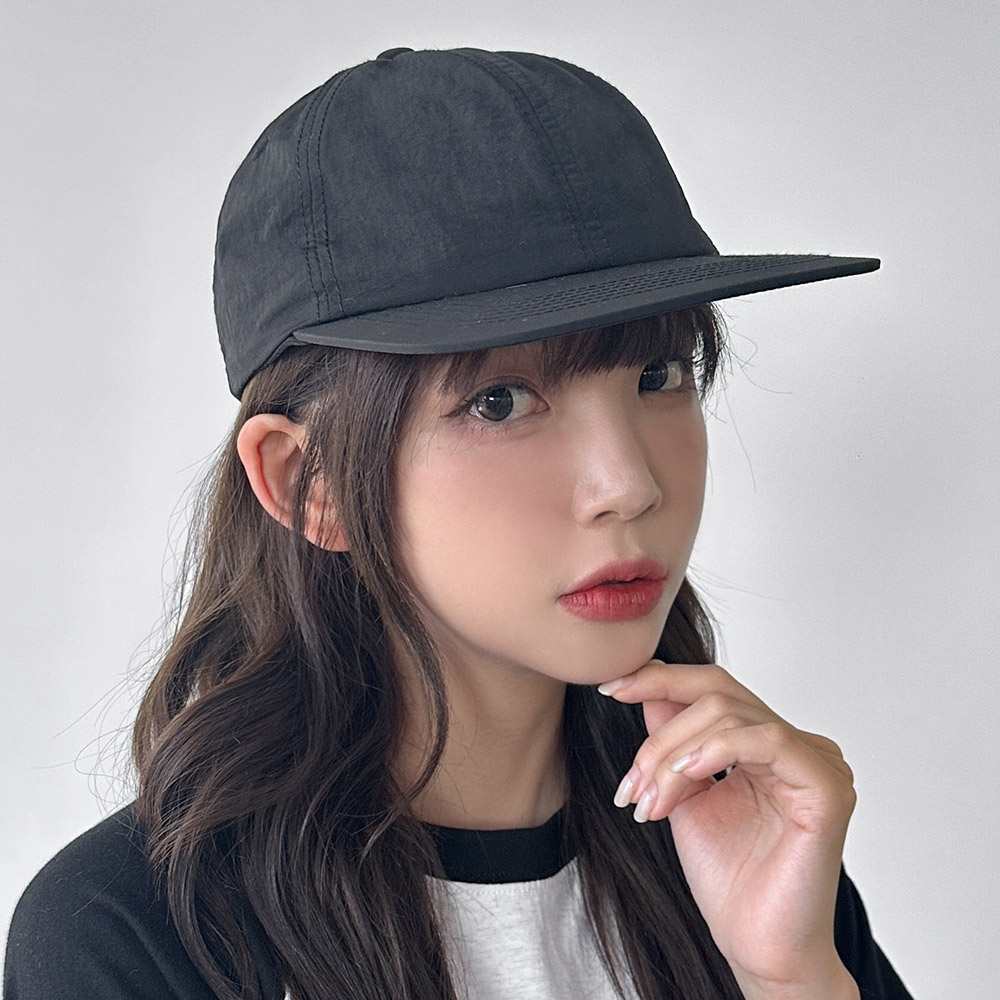 나일론 러닝캡 챙모자 무지 런닝 마라톤 볼캡 런 모자 - 상세 이미지 2
