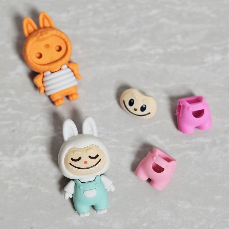 라부부 지우개 랜덤 박스 1세트(32개입) 인형 굿즈 뽑기 학용품 단체 선물 이미지 3