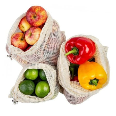 야채바구니 프로듀스백 장바구니 텃밭 채소 주머니