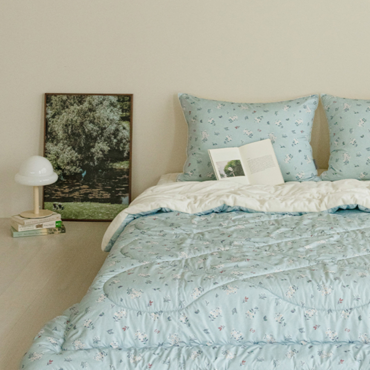 웰포그니 따뜻한 극세사 겨울 이불베개세트 SS