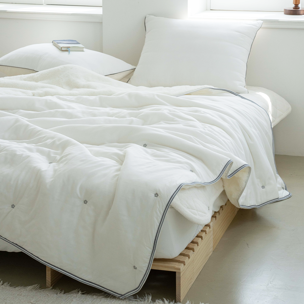 쿠에뜨 극세사이불 토끼털 모달 양면 슈퍼싱글 고급 어린이 시리얼 겨울이불