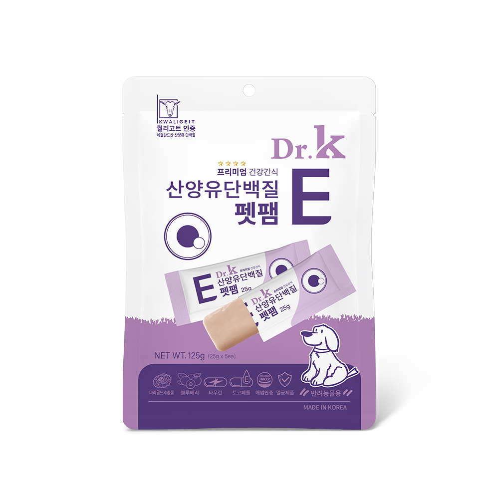 닥터케이 산양유 단백질 펫팸 E (닭가슴살) 2+1 행사 [ T ]치아건강 , [ E ] 눈건강 - 상품 이미지