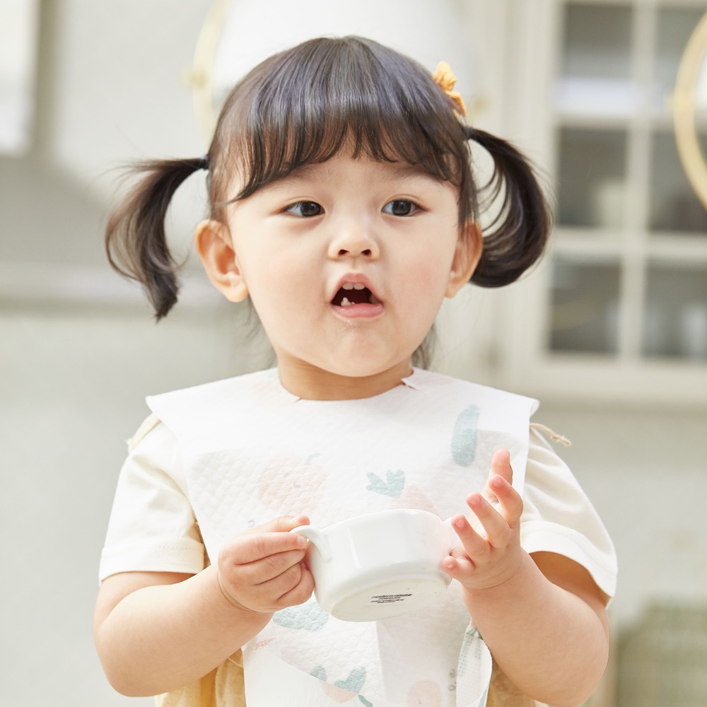 아가짱 일회용 아기 방수 턱받이 100매, 채소, 1개