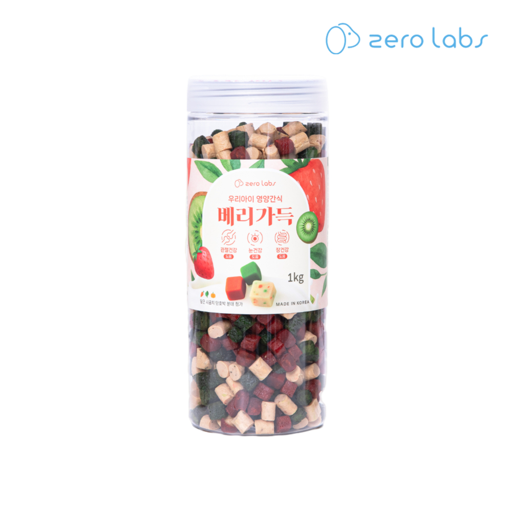 제로랩스 강아지 간식 대용량 반려견 건강 영양 트릿 져키 베리가득 1kg 이미지 6