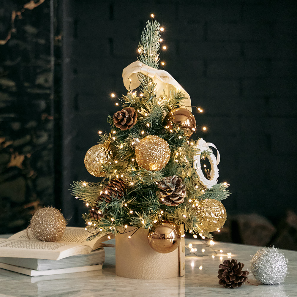 [단독] 크리스마스트리 미니트리 풀세트 오너먼트 전구 풀세트 트윙클 1+1