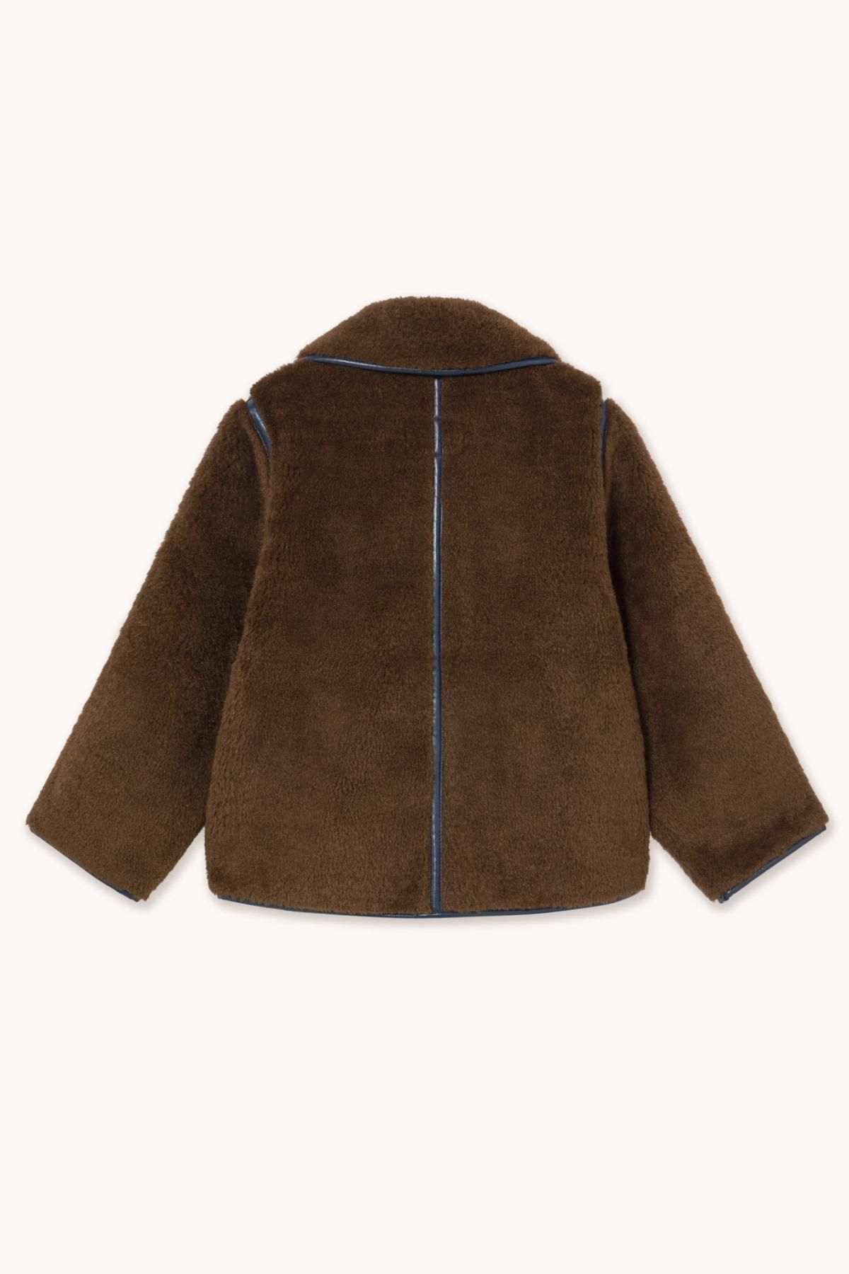 타이니코튼 페이크 퍼 다크브라운 숏 무스탕 자켓 AW25-683-M05 ONE COLOR - 상세 이미지 2