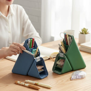 세워쓰는 스탠딩필통 실리콘 연필꽂이 고학년 학생 만능 필통 실사용 후기 | 효과 있을까? - 상품 이미지 1