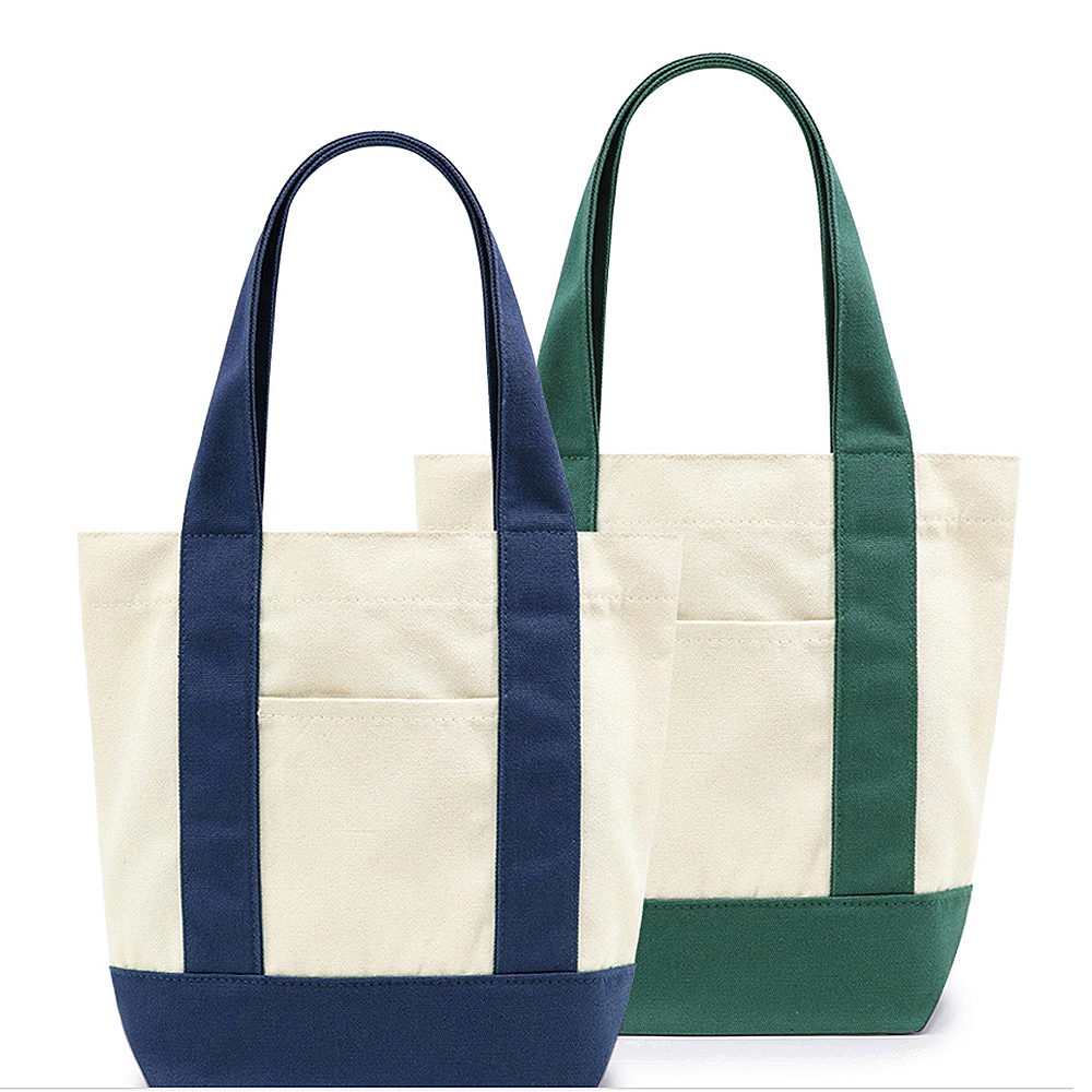 (2color)해리 포켓에코백 코튼 단체에코백 클래스굿즈 감성굿즈용 로고제작에코백 데일리굿즈 - 상세 이미지 2