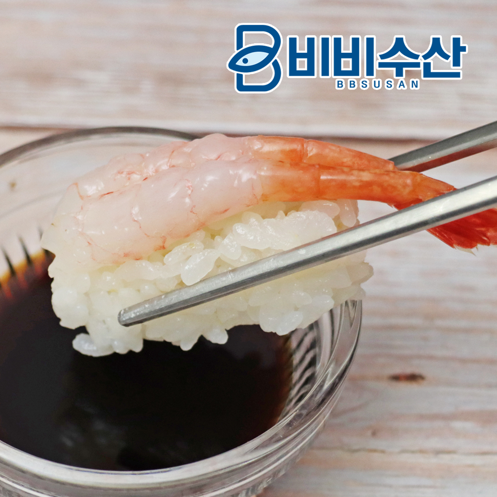 단새우회 20미 횟감용 아마애비 북쪽분홍새우 초밥용 스시 홈마카세 손질 홍새우 달마새우 이미지 2
