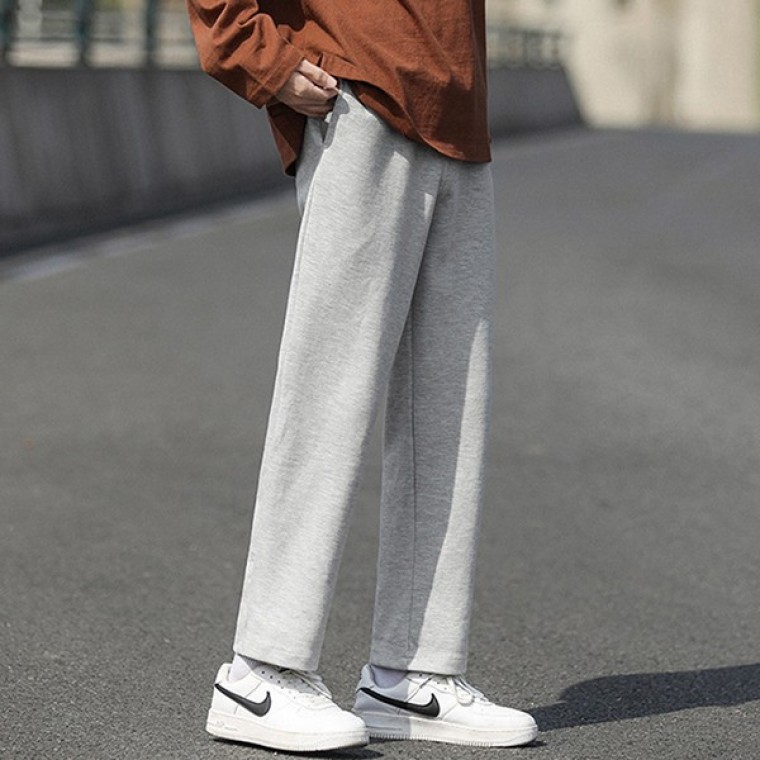 남성 캐주얼 데일리 허리밴딩 와이드팬츠 - 상품 이미지