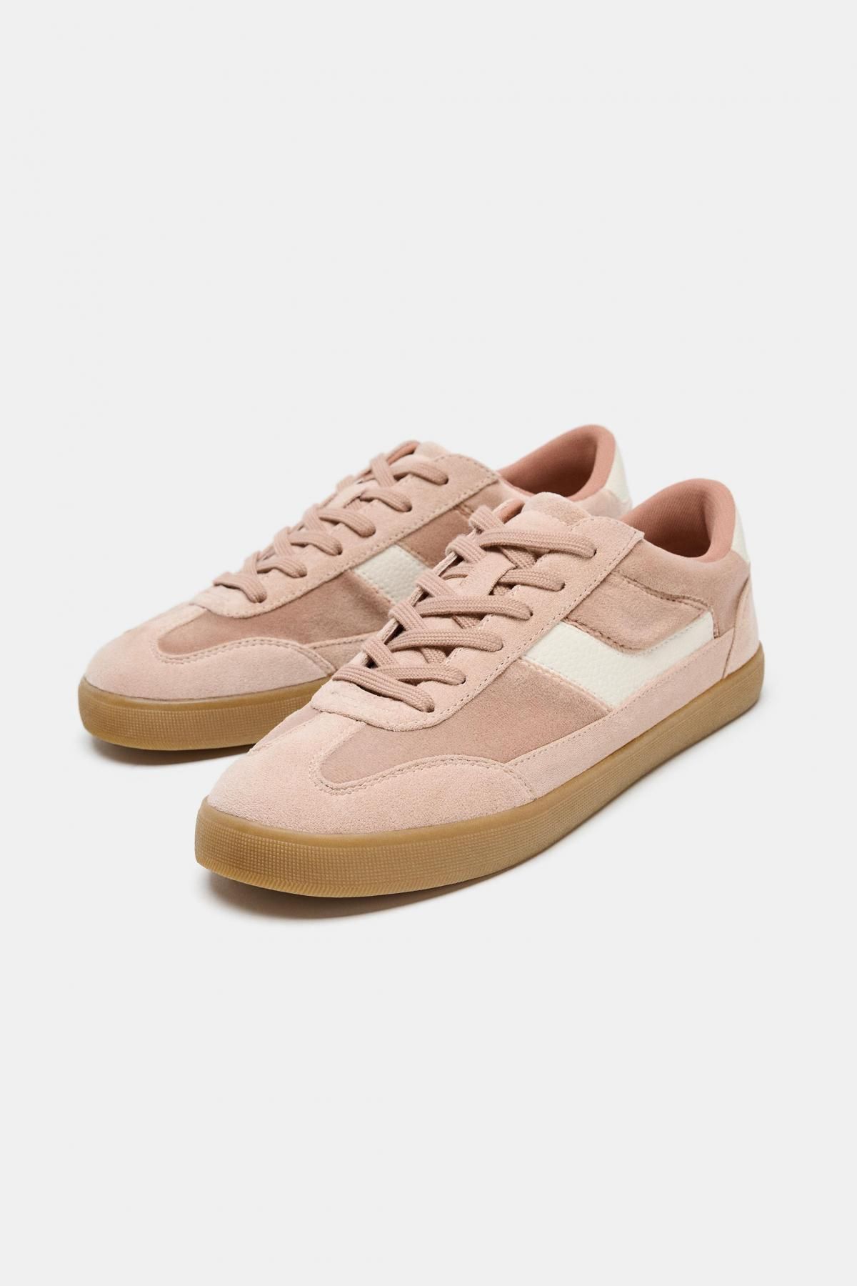 자라 컬러블록 베이직 로우탑 스니커즈 5431/610 PINK - 상세 이미지 4