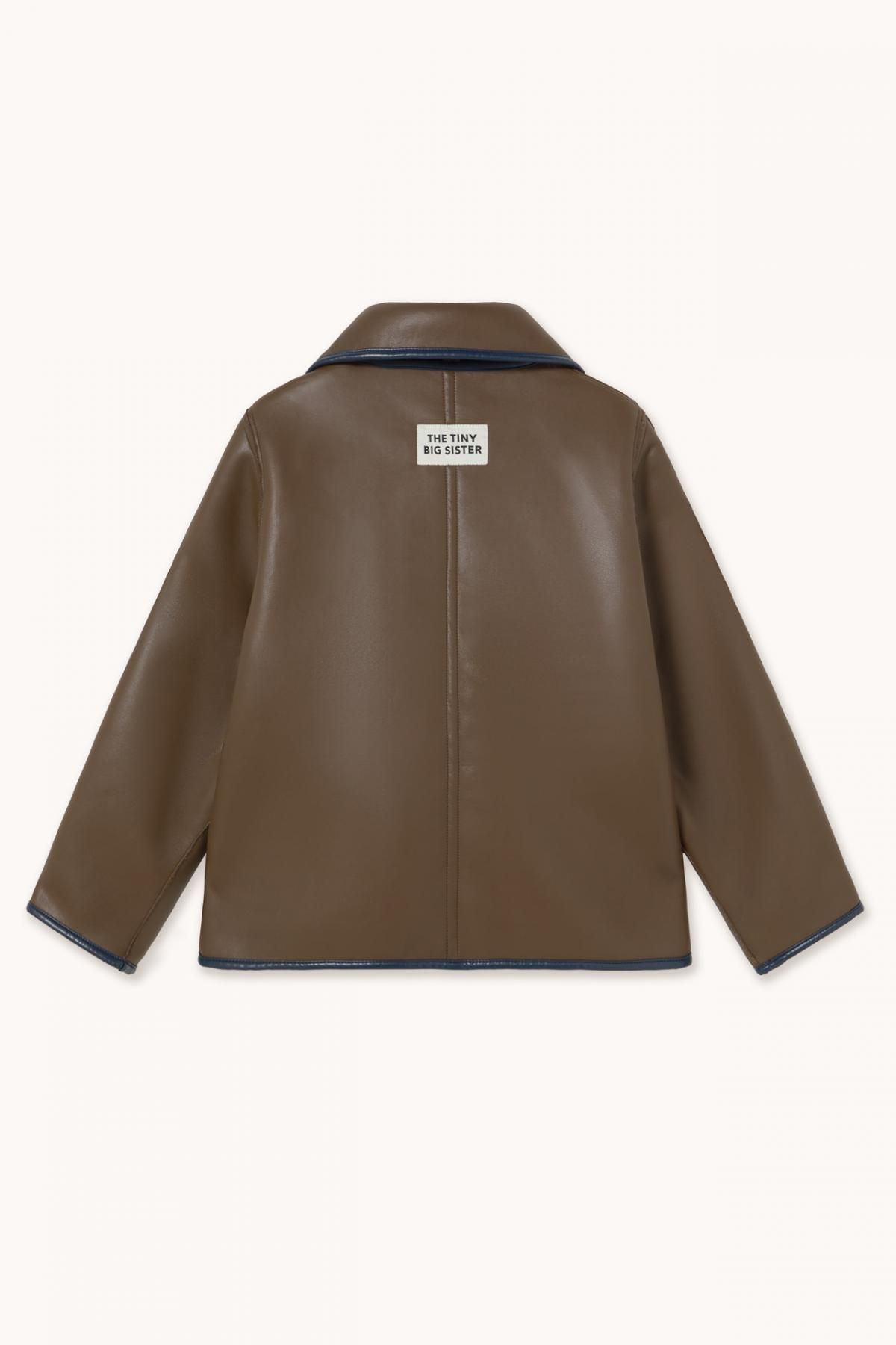 타이니코튼 페이크 퍼 다크브라운 숏 무스탕 자켓 AW25-683-M05 ONE COLOR - 상세 이미지 4
