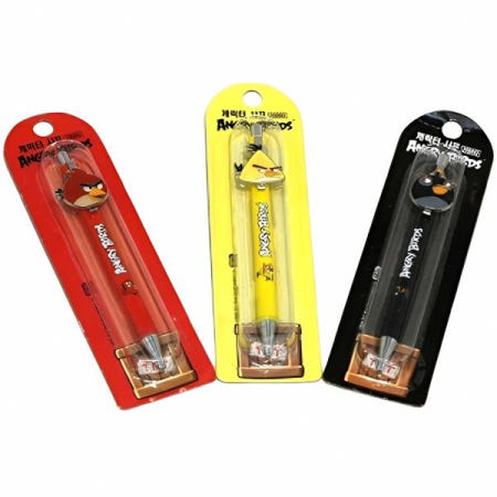 카라멜팝콘 앵그리버드 샤프 볼펜 색상랜덤 사탕 간식 폭탄 캐릭터 필기구