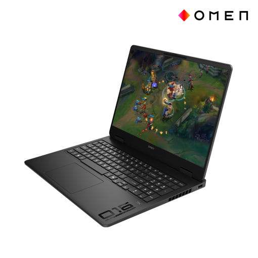 HP OMEN 16의 키보드와 스크린